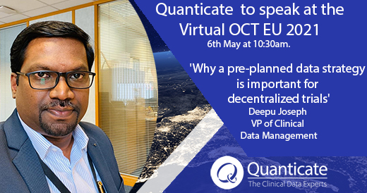 Quanticate to speak at Virtual OCT EU 2021