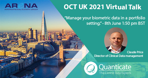 Quanticate to speak at Virtual OCT UK 2021 Conference