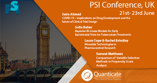 Quanticate to exhibit and sponsor PSI UK 2021 Conference