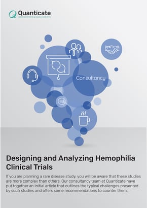 Designing and Analyzing Hemophilia Clinical Trials
