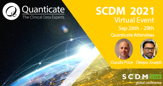 Quanticate to exhibit at this years SCDM 2021 Virtual Conference