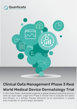 Data Management Support for a Phase 3 Real World Medical Device Dermatology Trial